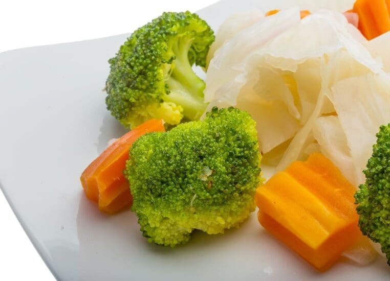 légumes à la vapeur